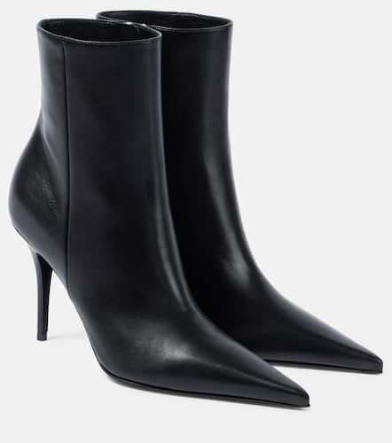 Ankle Boots Barbara 90 aus Leder - Amina Muaddi - Modalova