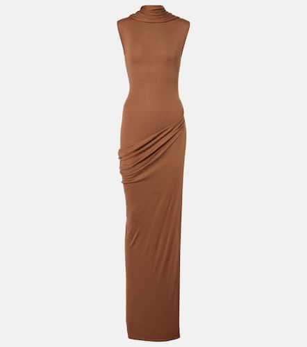 Nou draped silk-blend maxi dress - Aya Muse - Modalova