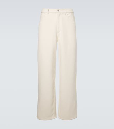 Pantaloni a gamba larga in denim di seta - Auralee - Modalova