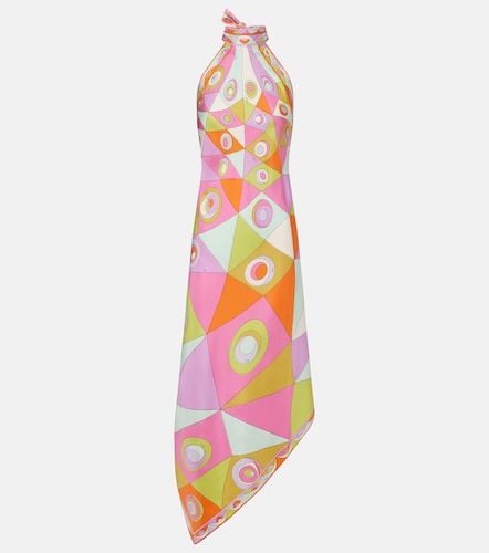 Pucci Occhi silk twill midi dress - Pucci - Modalova