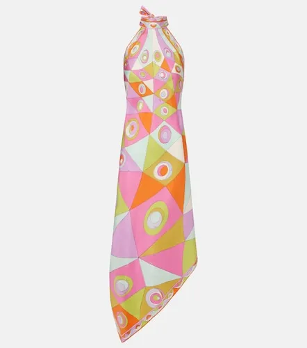 Vestido midi Occhi de sarga de seda - Pucci - Modalova