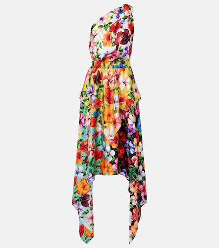 Abito midi monospalla in seta - Dolce&Gabbana - Modalova