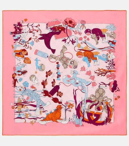 Gucci Printed silk twill scarf - Gucci - Modalova
