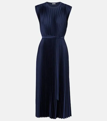 Volta plisse belted crepe midi dress - Joseph - Modalova