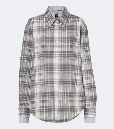 Camisa de franela de algodón a cuadros con capas - Acne Studios - Modalova