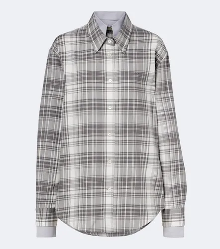 Checked layered cotton flannel shirt - Acne Studios - Modalova