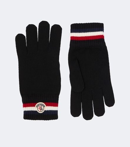 Moncler Logo wool gloves - Moncler - Modalova