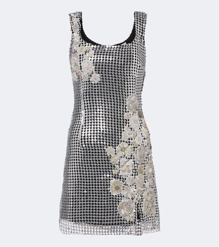 Shell sequined chainmail minidress - La Fuori - Modalova