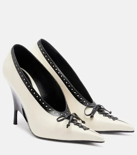 McQueen Koko leather wedge pumps - McQueen - Modalova