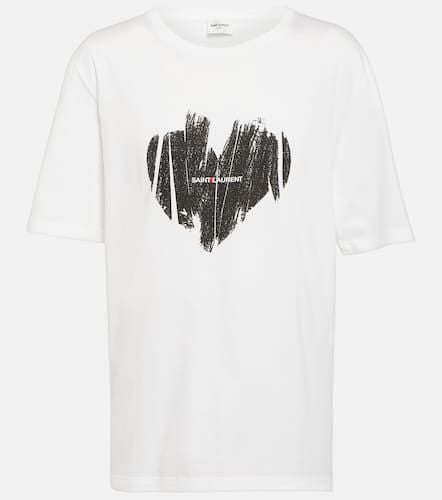 Saint Laurent Logo cotton T-shirt - Saint Laurent - Modalova