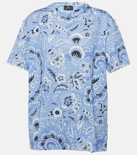 Camiseta de jersey de algodón estampada - Etro - Modalova