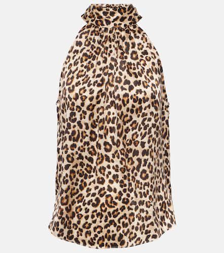 Tanisha leopard-print silk-blend top - Veronica Beard - Modalova