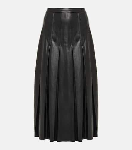 Herson pleated faux leather midi skirt - Veronica Beard - Modalova