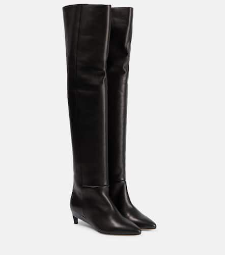 Lisali leather over-the-knee boots - Isabel Marant - Modalova