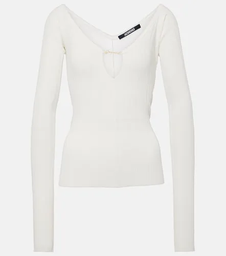 Le Haut Pralu scalloped ribbed-knit top - Jacquemus - Modalova