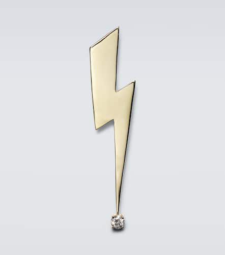 Broche Lightning Bolt de oro de 14 ct con diamante - Sydney Evan - Modalova