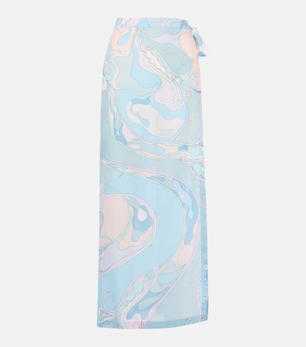 Printed cotton muslin beach cover-up - Pucci - Modalova