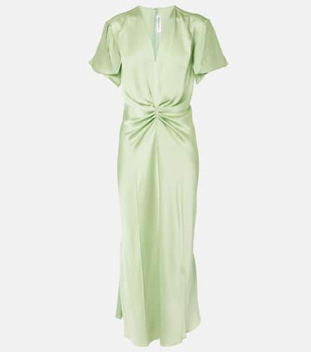 Robe midi en crêpe de satin - Victoria Beckham - Modalova