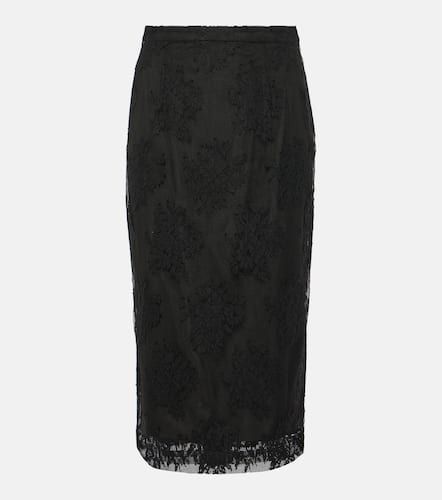 Cotton and lace midi skirt - Dolce&Gabbana - Modalova