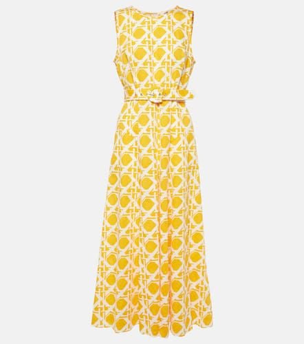 Elliot printed cotton and linen midi dress - Diane von Furstenberg - Modalova