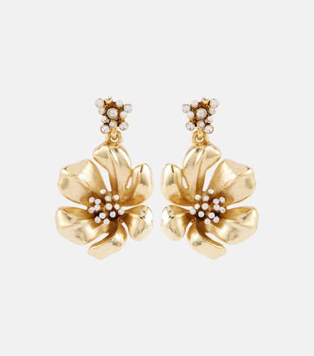 Flower embellished drop earrings - Oscar de la Renta - Modalova