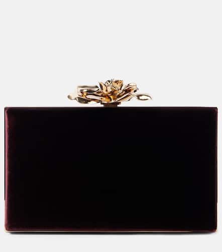 Frame Flower Mini velvet clutch - Victoria Beckham - Modalova