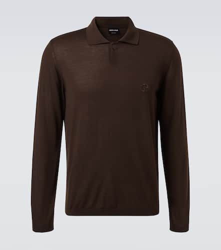 Virgin wool polo sweater - Giorgio Armani - Modalova