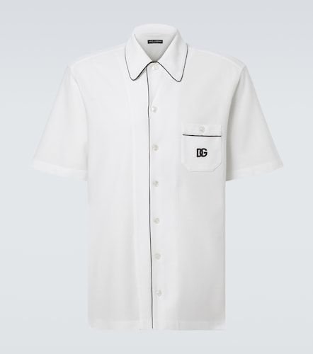 Dolce&Gabbana Hemd DG aus Piqué - Dolce&Gabbana - Modalova