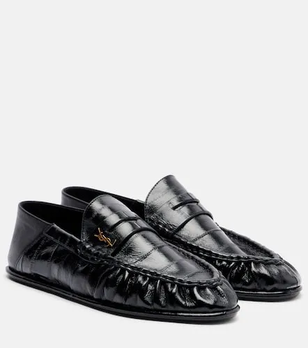 Eel leather penny loafers - Saint Laurent - Modalova