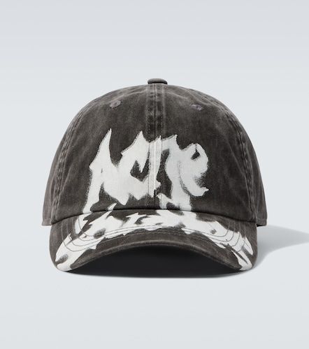 Gorra de sarga de algodón con logo - Acne Studios - Modalova