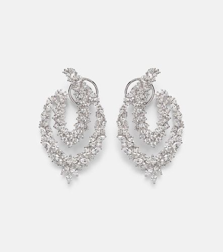 Pendientes Y-Couture de oro blanco de 18 ct con diamantes - Yeprem - Modalova