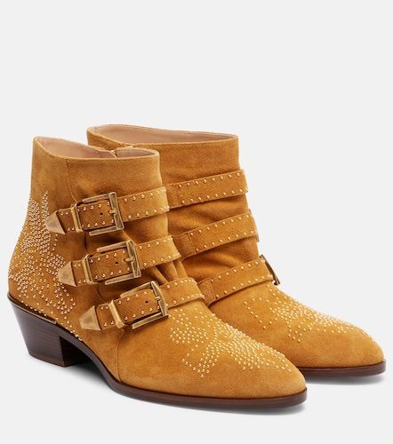 Susanna studded suede ankle boots - Chloe - Modalova