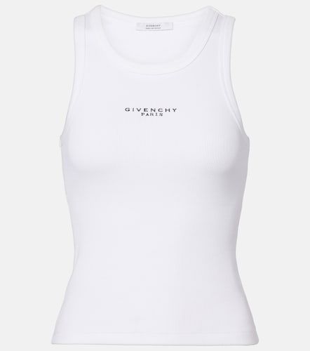Tank top acanalado de jersey de algodón - Givenchy - Modalova