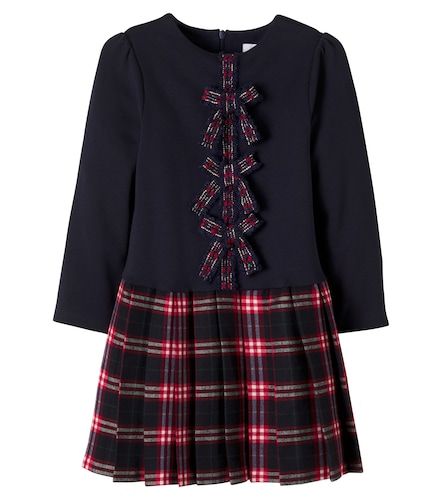 Vestido de algodón a cuadros con lazo - Patachou - Modalova