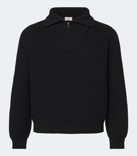 Pullover in maglia di lana a coste - Saint Laurent - Modalova