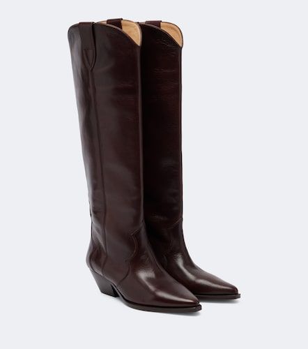 Denvee leather cowboy boots - Isabel Marant - Modalova