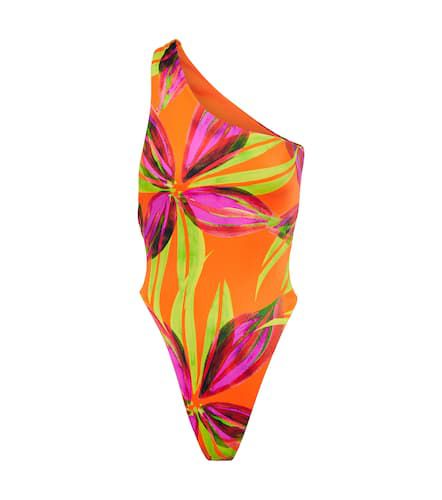 Plunge printed swimsuit - Louisa Ballou - Modalova