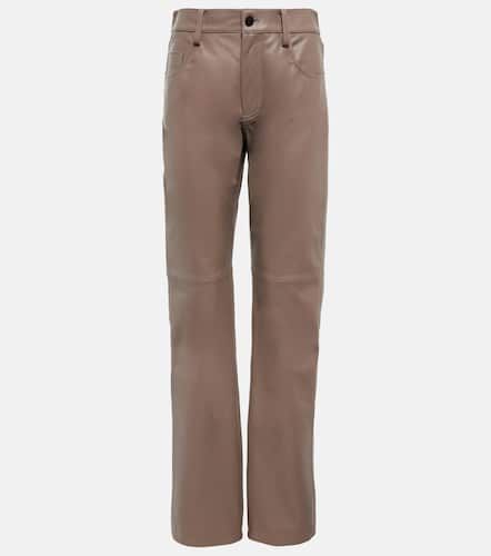 The Mannei Mid-rise leather pants - The Mannei - Modalova