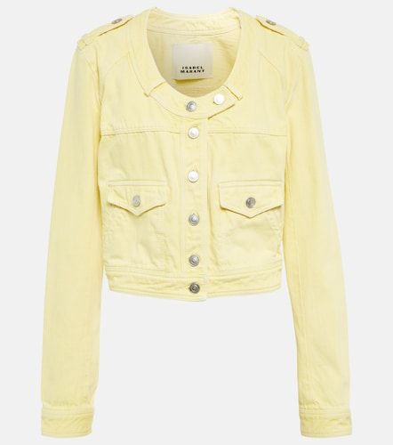 Chaqueta Valene en denim cropped - Isabel Marant - Modalova