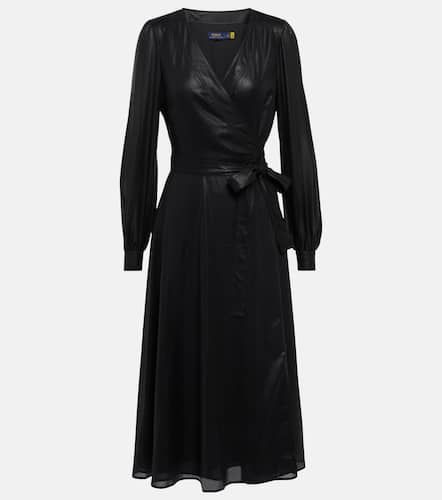 LamÃ© wrap midi dress - Polo Ralph Lauren - Modalova