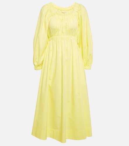 Helena gathered cotton midi dress - Ulla Johnson - Modalova