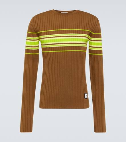 Show striped ribbed-knit wool-blend top - Wales Bonner - Modalova