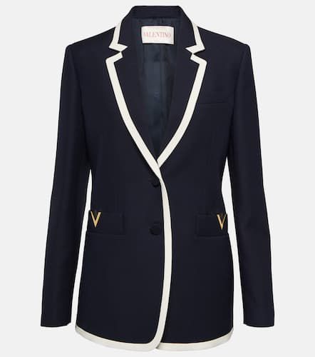 Wool and silk crÃªpe blazer - Valentino - Modalova