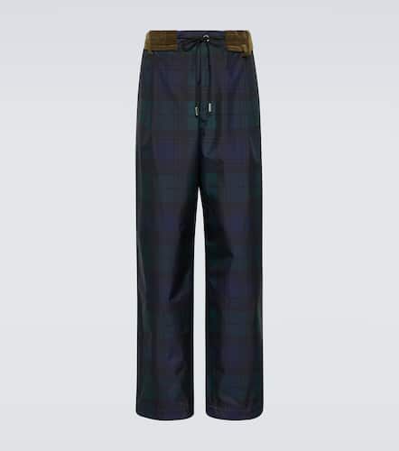 Sacai Tartan taffeta straight pants - Sacai - Modalova