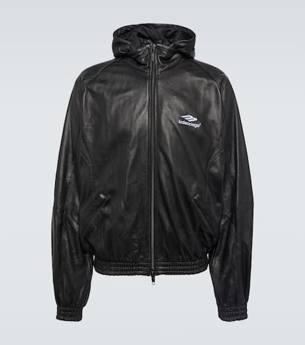 B Sports Icon leather track jacket - Balenciaga - Modalova