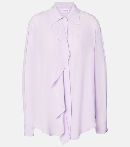 Ruffled asymmetric silk blouse - Victoria Beckham - Modalova