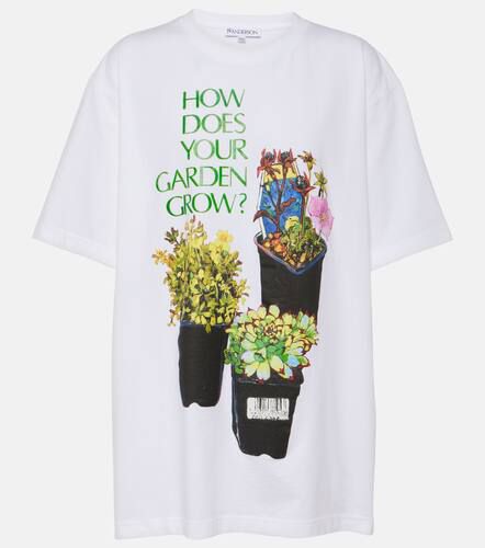 Printed oversized cotton jersey T-shirt - JW Anderson - Modalova