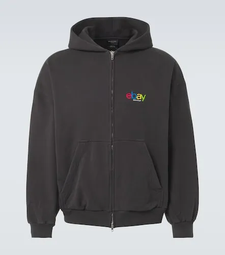 Sudadera de jersey de algodón estampada - Balenciaga - Modalova
