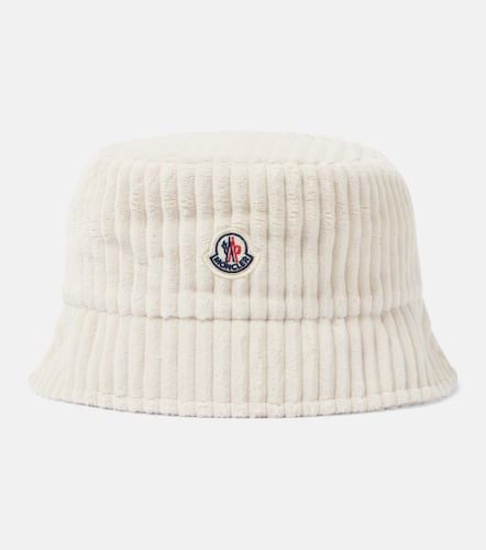 Moncler Logo corduroy bucket hat - Moncler - Modalova