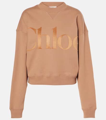 ChloÃ© Logo cotton fleece sweatshirt - Chloe - Modalova